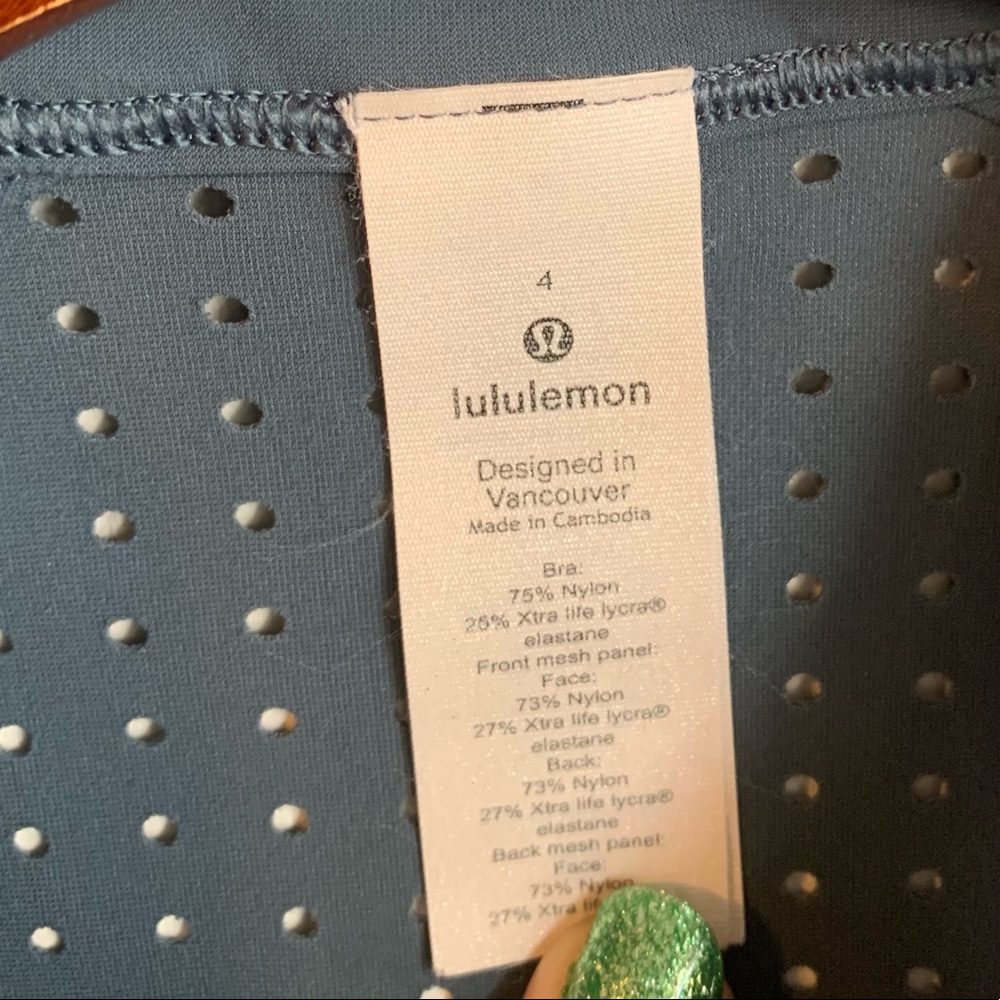 LULULEMON 4 sports bra teal - Picture 5 of 5